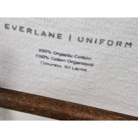 Everlane T Shirt Mens XXL 2X White Short Sleeve Crew Organic Cotton Lightweight - Picture 3 of 10